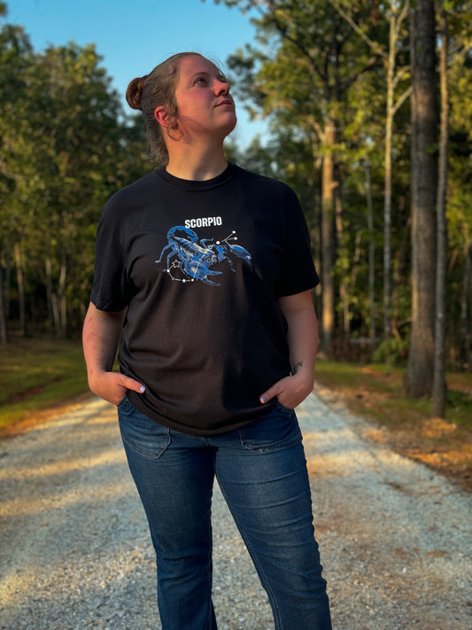 Scorpio Constellation Tee - Black